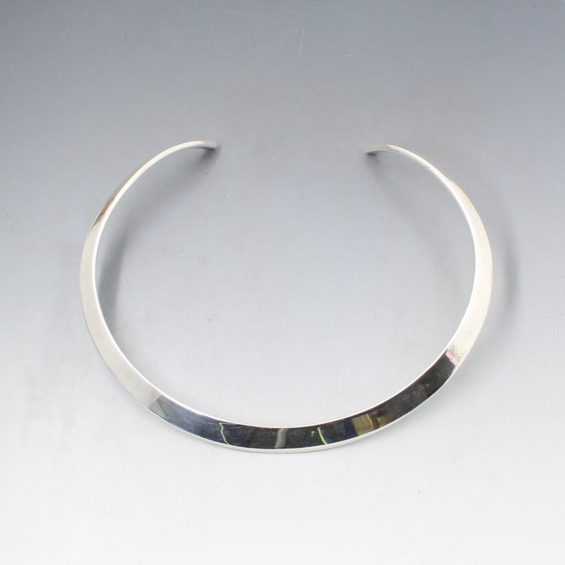 Sterling silver torque necklace store
